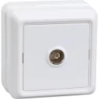 ОКТАВА Розетка телевизионная белая