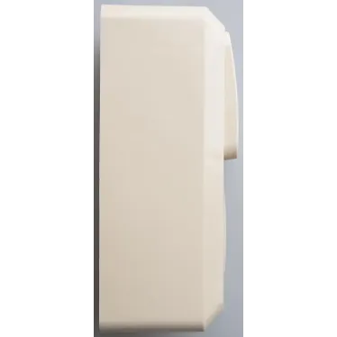 ЭТЮД блок открытой установки Розетка с зазем. со шторками + Выключатель 2-клавиш., бежевый