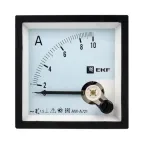 Амперметр AM-A721 аналоговый на панель 72х72 (квадратный вырез) 10А прямое подключение PROxima