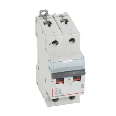 Выключатель автоматический двухполюсный 10А B DX3 10kА/16kА
