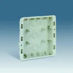 Коробка для внутреннего монтажа 3-рядной рамки с суппортами, 236х266х50,5мм