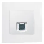 ETIKA Розетка компьютерная RJ45 категория 5 UTP белая