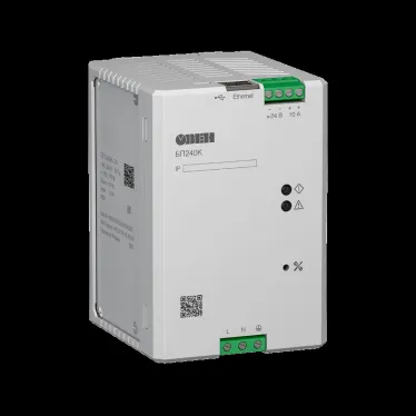 Блок питания БП240К-24 для ПЛК и ответственных применений с интерфейсом Ethernet