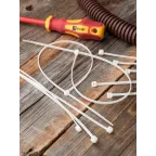 Хомут P6.6 стандартный белый 3.6x370 (100шт) FlexLock PROxima