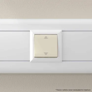 Avanti Переключатель ''Ванильная дымка'', 16A, 2 модульный