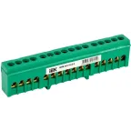 Шина PE земля корпусный изолятор на DIN-рейку ШНИ-6х9-16-К-З