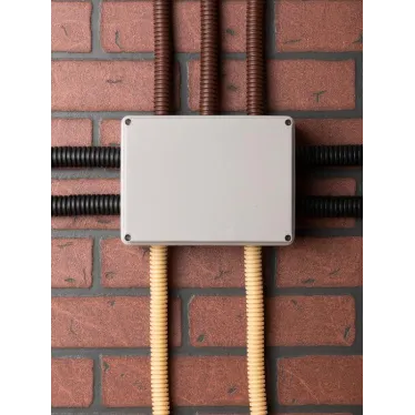 Коробка распаячная КМР-050-042 пылевлагозащитная 10 мембранных вводов уплотнительный шнур (190х140х70) PROxima