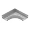 Угол плоский плавный 90 град. к лотку 200х100, толщина 0,7 мм, Сендзимир цинк