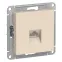 Розетка ATLASDESIGN компьютерная RJ45 механизм бежевый