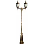 Светильник НТУ-2х100w столб-2.29м Е27 IP44 черное золото