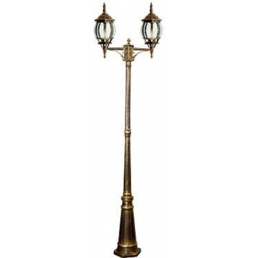 Светильник НТУ-2х100w столб-2.29м Е27 IP44 черное золото