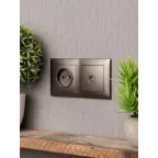 Валенсия Рамка 2-местная графит