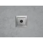 VALENA Розетка телевизионная ТV звезда в рамку 2400мГц 1.5дБ алюминий