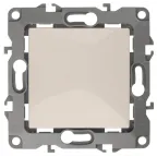 Кнопка, 10АХ-250В, Эра12, слоновая кость (10/100/2500) 12-1111-02