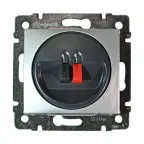 VALENA Розетка акустическая алюминий