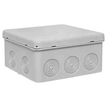Коробка распределительная KMP-030-035 с крышкой (100х100х50) для прямого монтажа без мембр. вводов серая IP54 EKF