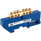 Шина N ноль на DIN-изолятор ШНИ-6х9-6-Д-С