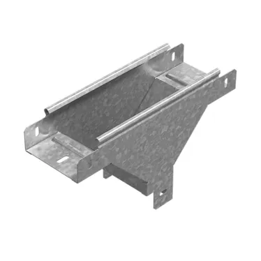 Ответвитель Т-образный вертикальный к лотку 200х100, толщина 1,0 мм, Сендзимир цинк