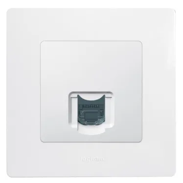 ETIKA Розетка компьютерная RJ45 категория 5 UTP белая