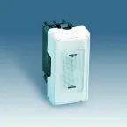 Сигнальная лампа с красной прозрачной крышкой узкая, 130-250В, S27, белый