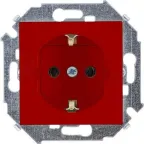 15 Розетка с заземлением 16А 250В винтовой зажим красный