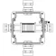 Коробка клеммная взрывозащищенная из полиэстера TBE-P-05 -(12xCBC.2) -1x6018AASDKGM4SB(A) - 1x6018AASCKGM3SB(B) - 1x6018AASDKGM4SB(C) -1x6018AASCKGM3SB(D)1Ex e IIC Т5 Gb / Extb IIIC T95°C Db IP66