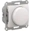 GLOSSA СВЕТОРЕГУЛЯТОР (диммер) повор-нажим, LED, RC, 400Вт, мех., ПЕРЛАМУТР