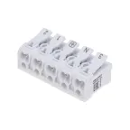 Клемма пружинная соединительная КСП 5-полюсная с монтажными ножками 50шт, REXANT