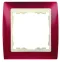 Рамка на 1 пост, S82, гранатовый металлик - сл.кость