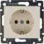VALENA Розетка с заземлением в рамку слоновая кость