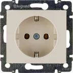 VALENA Розетка с заземлением в рамку слоновая кость