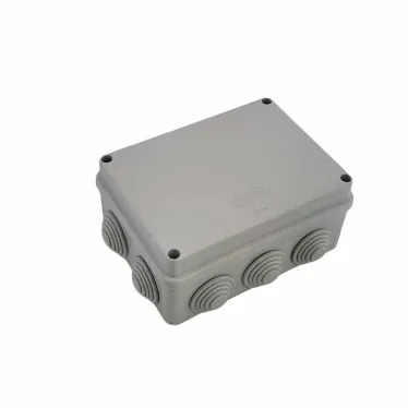 Коробка распределительная 150?110?70 10 муфт д32, крышка на винтах, IP55, открытой проводки, серый