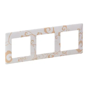 Valena LIFE Рамка 3 поста Ампир белый универсальная