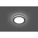 Светильник светодиодный ДВО-7w 4000K 560Лм с белой светодиодной подсветкой черный