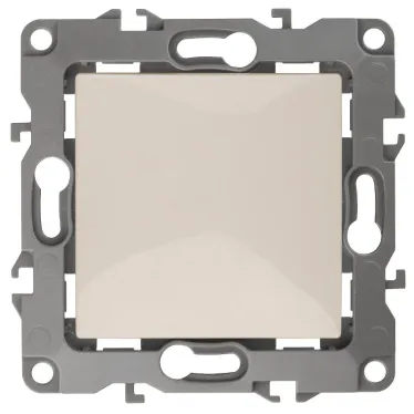 Кнопка, 10АХ-250В, Эра12, слоновая кость (10/100/2500) 12-1111-02