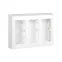Блок настенный на 3 S-модуля Сима Про, поверхностный монтаж, белый