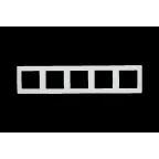 15 Рамка на 5 постов белый