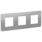 Unica Studio Алюминий Рамка 3-ая | NU200630 | Schneider Electric
