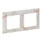 Valena LIFE Рамка 2 поста Ампир белый универсальная