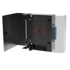 Корпус оптического навесного бокса. 1 слот для адаптерных планок типа RNAP. черный. без сплайс-кассеты. без пигтейлов