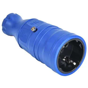 OMEGA Розетка переносная РБп14-1-0м IP20 синяя