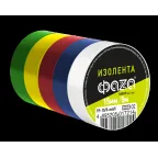 Изолента 15ммх5м комплект 5 цветов