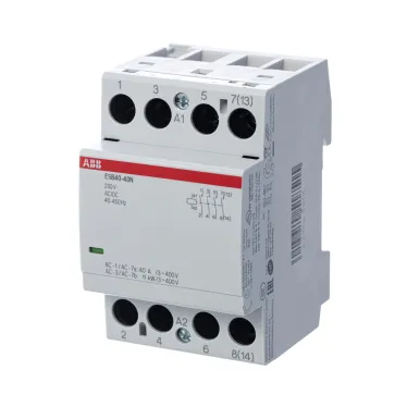 Контактор ESB40-40N-06 модульный (40А АС-1, 4НО), катушка 230В AC/DC | 1SAE341111R0640 | ABB