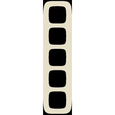 Valena ALLURE Рамка 5 постов слоновая кость универсальная