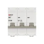 Выключатель автоматический трехполюсный 100А D ВА47-100 10кА PROxima