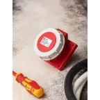 Розетка стационарная внутренняя 3142 3Р+РЕ 16А 380В IP67 PROxima