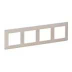 Valena LIFE Рамка 4 поста слоновая кость универсальная