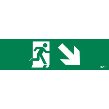Этикетка самоклеящаяся 310х90мм ''Фигура/стрелка вниз вправо'' IEK