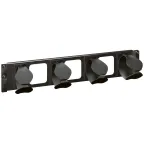 Ввод щеточный на защелках 1U пластмассовый