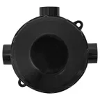 Коробка распаячная КМР-040-040б трехрожковая черная (70х35) PROxima